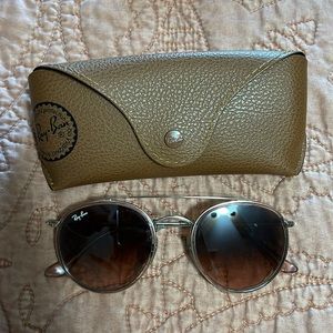 RayBan round metal sunglasses
